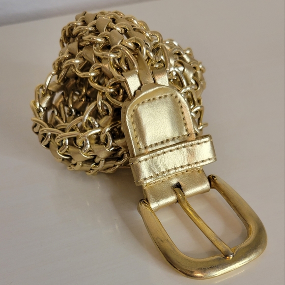 Vintage gold chain belt - Picture 1 of 4